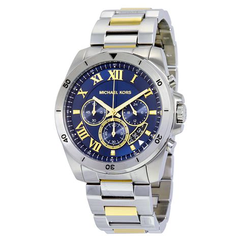 michael kors mens watch blue band|Michael Kors blue dial watch.